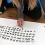 Hannah undertaking jappa drawing